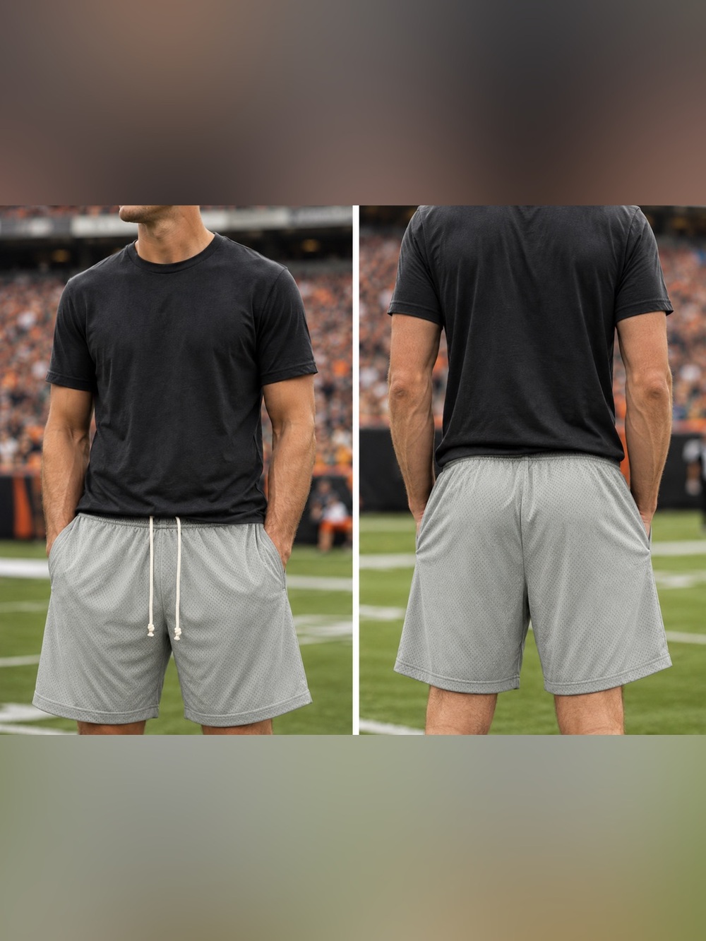 🆕 Nike Cincinnati Bengals Men’s XL Reversible Dri-FIT Shorts Loose Fit NWT - Picture 2 of 2